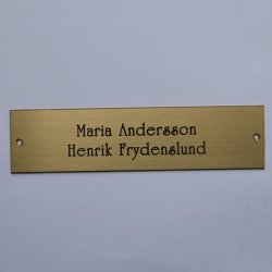 Drskilt, messing 45 x 200 mm