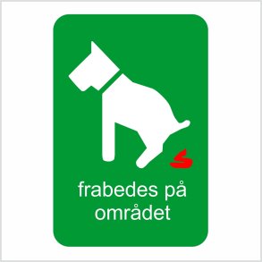 Efterladenskaber frabedes 20 x 30 cm.