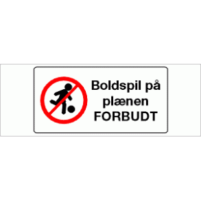 Boldspil p plnen forbudt