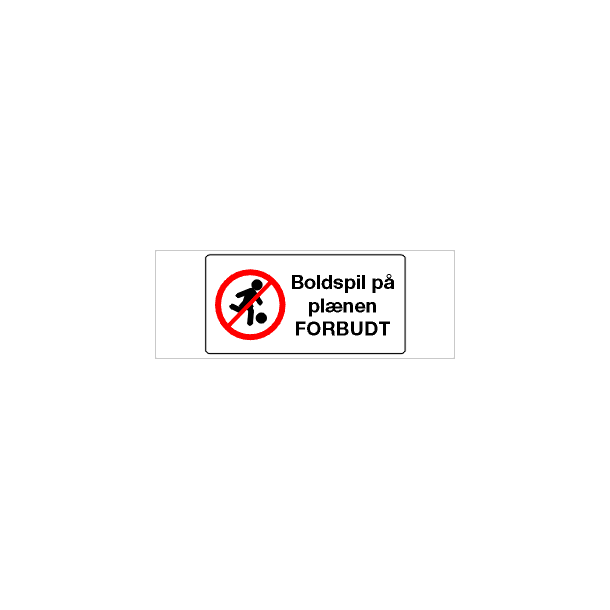 Boldspil p plnen forbudt
