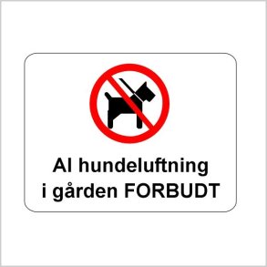 Hundeluftning forbudt