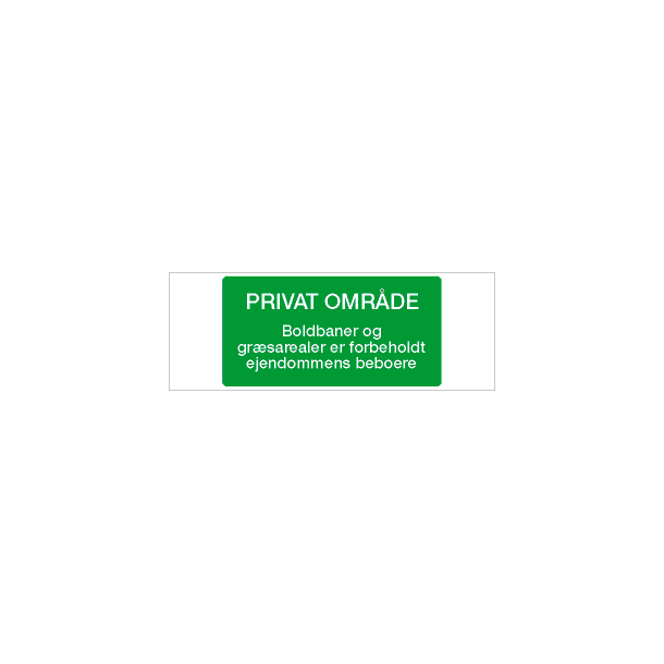 Privat omrde