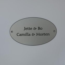 Drskilt, Ovalt, plast 150 x 90 mm