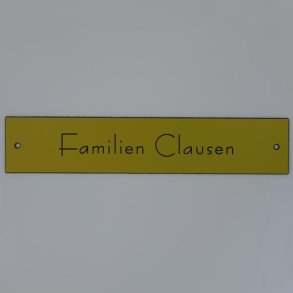 Drskilt, plast, Gul/sort