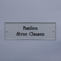 Drskilt, klar acryl, 180 x 60 mm