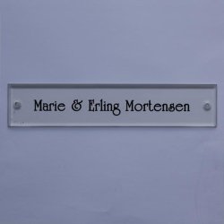 Drskilt, klar acryl, 200 x 45 mm