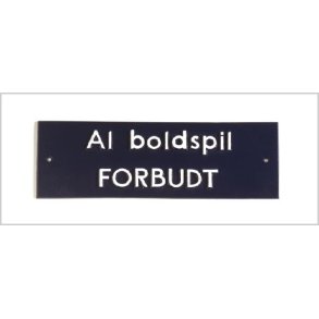 Al boldspil forbudt