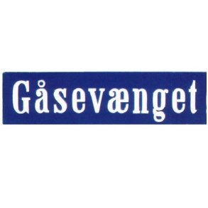 Gadeskilt (model KBH)