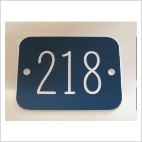 Graverede nummerskilte (udendrs)