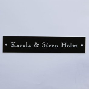 Drskilt, plast, sort/hvid