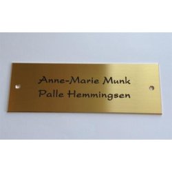 Drskilt, messing 55 x 160 mm