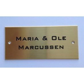 Drskilt, messing  55 x 120 mm