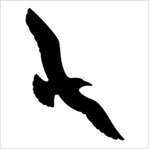 Fuglesymbol til vinduer, selvklbende