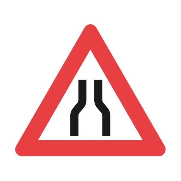 A43.1 -  Indsnvret vej