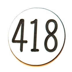 Graverede nummer-rondel (udendrs)