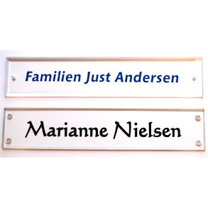 Drskilt, klar acryl, 200 x 45 mm