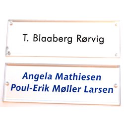 Drskilt, klar acryl, 180 x 60 mm