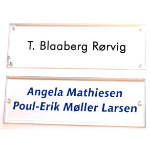 Drskilt, klar acryl, 180 x 60 mm