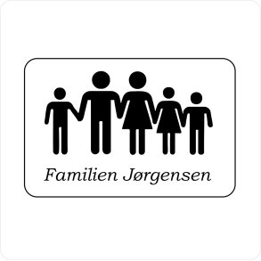 Selvklbende dr- og postkasseskilt