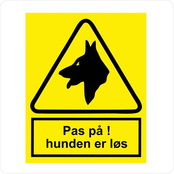 Pas p, hunden er ls