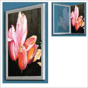 Plakat-skab m. lge & ls